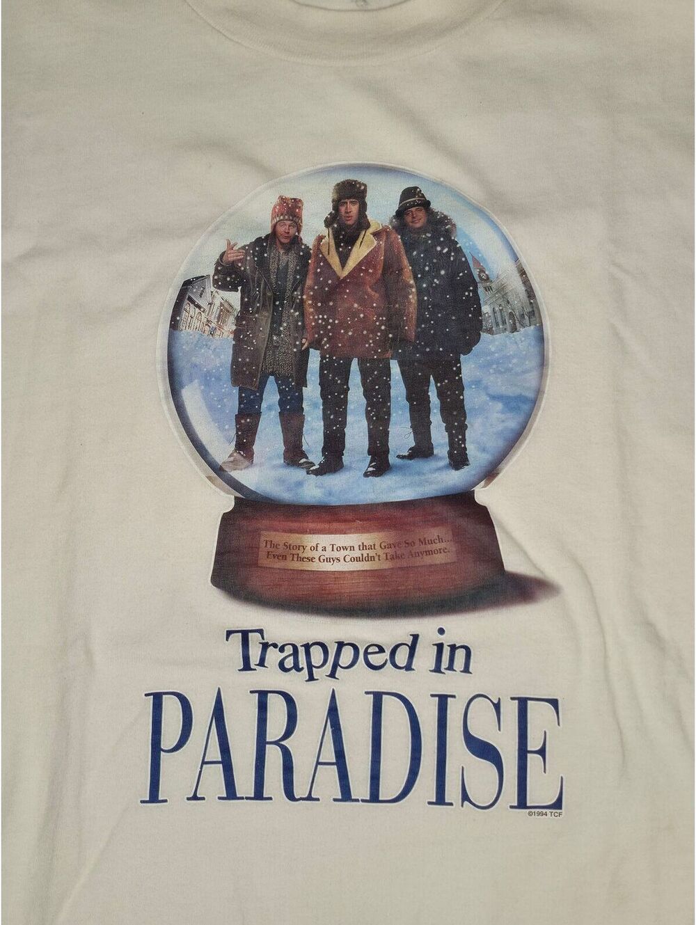 1994 Trapped In Paradise Nicholas Cage Promo Tee